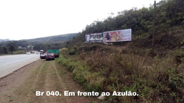 Outdoor br 040 em frente ao azulao