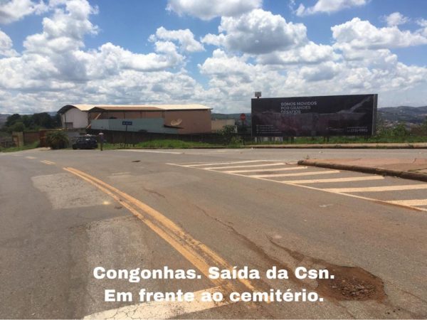 Outdoor Congonhas. Saida da CSN. Em frente ao cemiterio.