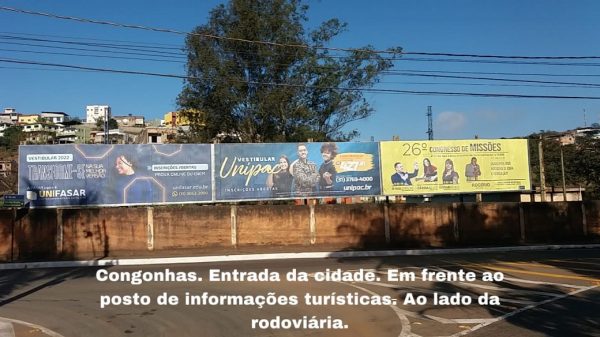 Congonhas. Entrada da cidade ao lado da rodoviaria.